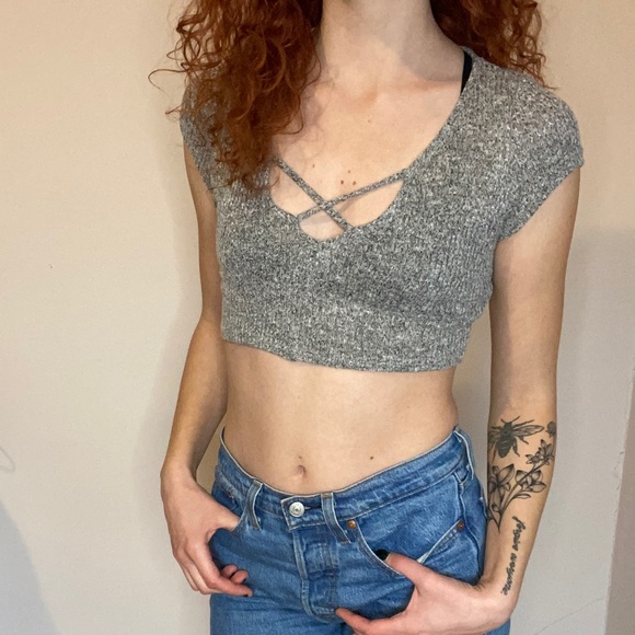 BP crop top, grey, size S - Picture 3 of 10